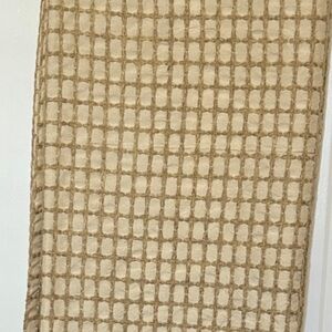 Pier 1  Beige Cream Jute Curtain Panel 53” x 48” Long